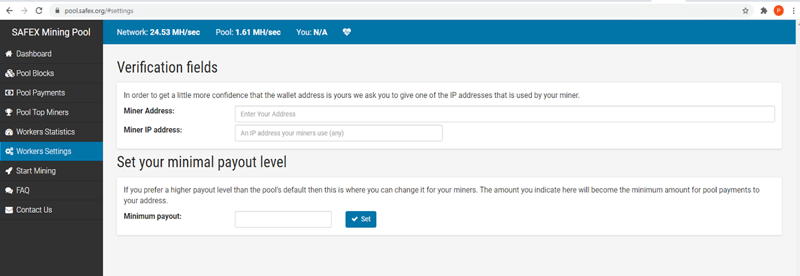 Safex Pool