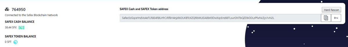 Safex Token Transaction Completed 