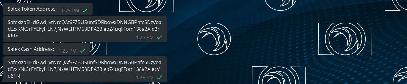 Safex Token and Safex Cash Addresses