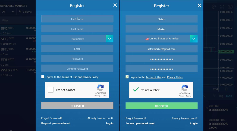 Make an Account on a Crypto Exchange Xcalibra Register