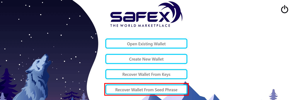 Recover Safex Wallet with Safex Mnemonic Seeds