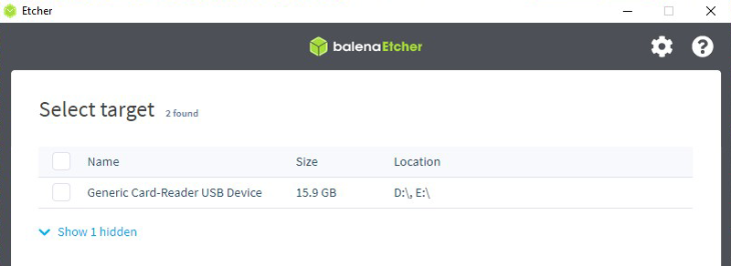 Building a RaspberryPi Safex Node Balena Etcher 