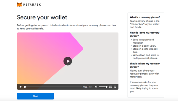 Install MetaMask Wallet Secure Your Wallet