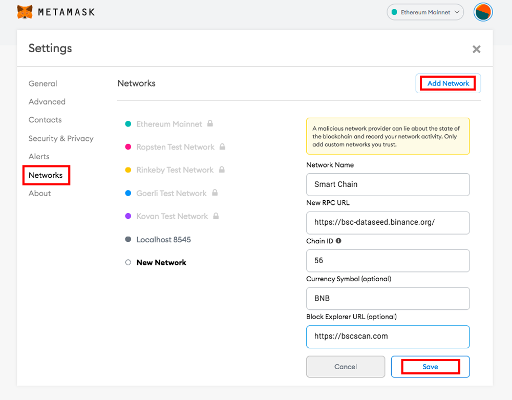 PancakeSwap Get Wrapped Safex Cash Smart Chain