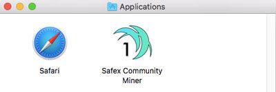 Run Safex One Click Miner App