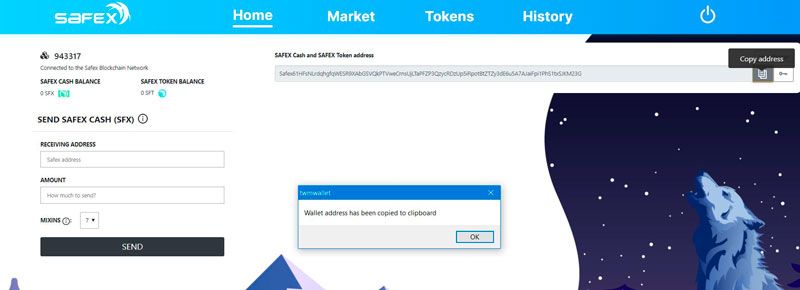 Safex Wallet Address