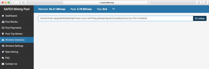 Ssafex Mining Pool One Click App