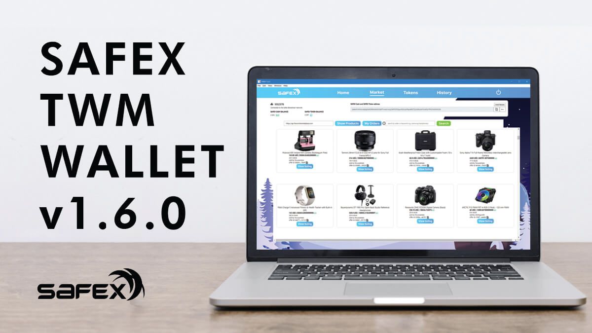 First look into Safex TWM Wallet v1.6.0: Using the Safex Blockchain for Commerce