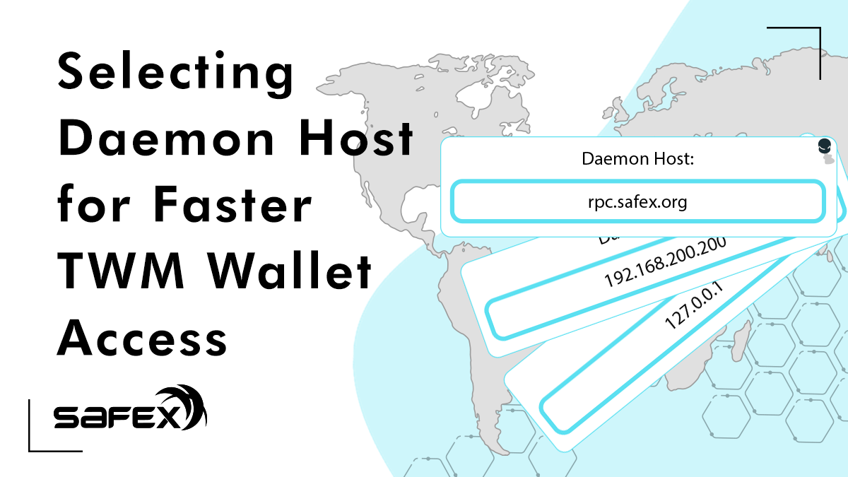 Selecting Another Daemon Host for Faster Safex TWM Wallet Access